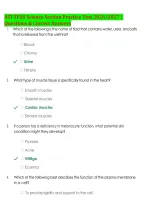 ATI TEAS Science Section Practice Test 2026&sol;2027 &vert; &NewLine;Questions & Correct Answers