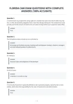 Florida Cam Exam Questions With Complete&NewLine;Answers &lpar;100&percnt; Accurate&rpar;&NewLine;