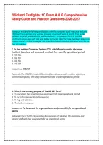 Wildland Firefighter 1C Exam A & B Comprehensive Study Guide and Practice Questions