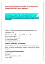 Wildland Firefighter 1C Exam A & B Comprehensive Study Guide and Practice Questions