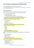 CHY 142 Organic Chemistry I&colon; Exam 1A Comprehensive Revision Guide &lpar;PDF&rpar; &vert; 2026&ndash;2027 &vert; Toronto Metropolitan University