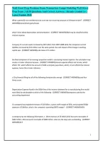 Wall Street Prep Premium Exam Transaction Comps Modeling Wall Street Prep Exam &vert; All 50 Questions And Correct Answers &vert; Already Graded A&plus; &vert; Latest Update 2024&NewLine;