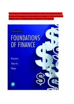Foundations of Finance&colon; The Logic and Practice of Financial Management 10th Edition by Keown&comma; Martin & Petty &vert; Study Guide and Practice Questions