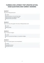 Florida Civic Literacy Test Updated Actual&NewLine;Exam Questions And Correct Answers&NewLine;