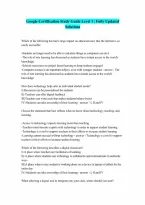 Level 1 Google Certification Latest UPDATE 100 CORRECT ANSWERS
