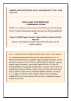 ATSSA FLAGGER CERTIFICATION EXAM ULTIMATE STUDY BUNDLE &vert; FULL MUTCD COMPLIANCE REVIEW&comma; 400&plus; VERIFIED PRACTICE QUESTIONS&comma; HAND SIGNALS & EXPERT RATIONALES &mdash; GRADED A&plus;