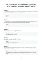 Foa Cfot Certification Exam V11 Questions&NewLine;With Complete Answers &lpar;100&percnt; Accurate&rpar;