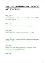 Wgu D315 Comprehensive Questions&NewLine;And Solutions&NewLine;