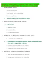 Biology 101 Midterm Exam 1 Questions And Correct Answers &NewLine;&lpar;Verified Answers&rpar; 2026&sol;2027 Q&A &vert; Instant Download PDF