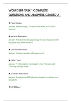 Wgu D389 Task 1 Complete&NewLine;Questions And Answers Graded A&plus;&NewLine;