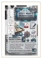 NR 511 Week 4 Midterm Exam 2026&ndash;2027 &vert; Questions 1&ndash;100&comma; Answers & Detailed Rationales &vert; Chamberlain University Differential Diagnosis & Primary Care Practicum&NewLine;&NewLine;