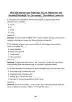 BIOS 252 Exam 2 Anatomy and Physiology II Questions and Answers&vert; Updated&vert; Pass Guaranteed&vert; Chamberlain University