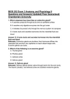 BIOS 252 Exam 3 Anatomy and Physiology II Questions and Answers&vert; Updated&vert; Pass Guaranteed&vert; Chamberlain University