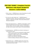 EVR 2001 EXAM 1 Complete Practice &NewLine;Questions with Expert Graded A&plus; &NewLine;Answers &vert; Latest Edition
