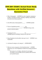EVR 2001 EXAM 2 Actual Exam Study &NewLine;Questions with Verified Answers &vert; &NewLine;Guarantee Pass&excl;