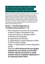Ultimate Study Guide Dell Client &NewLine;Foundation Exam Prep Verified &NewLine;Questions & Expert Explanations