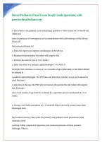 Burns Pediatric Final Exam Study Guide questions with precise detailed answers