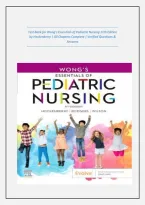 Test Bank for Wong&rsquo;s Essentials of Pediatric Nursing 11th Edition by Hockenberry &vert; All Chapters Complete &vert; Verified Questions & Answers