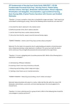 ATI Fundamentals of Nursing Exam Study Guide 2026&sol;2027 &vert; ATI RN Fundamentals Proctored Exam Prep &vert; Nursing Process&comma; Patient Safety&comma; Infection Control&comma; Vital Signs&comma; Medication Administration&comma; Clinical Judgment&comma; Prioritization and Delegation&comma; Documentation&comma;