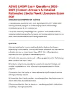 ASWB LMSW Exam Questions 2026&ndash;2027 &vert; Correct Answers & Detailed Rationales &vert; Social Work Licensure Exam PDF