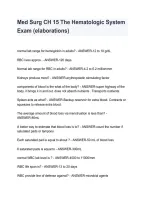 Med-Surg Chapter 15 Hematologic System &vert; Practice Questions & Exam Review 2026&sol;2027