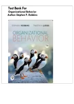 Test Bank for Organizational Behavior&comma; 19th edition &lpar;Stephen P&period; Robbins&comma; 2026&rpar; All Chapters 1-18&vert; Latest Edition