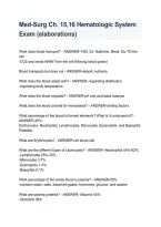 Med-Surg Chapters 15&ndash;16 Hematologic System &vert; Practice Questions & Exam Review 2026&sol;2027