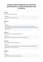 Aceable Agent Promulgated Contracts Questions With Complete Answers &lpar;100&percnt; Accurate&rpar;