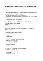 Math 101 Exam 4 &vert; Practice Questions & Answers 2026&sol;2027