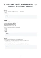 Acct 5370 Exam 2 Questions And Answers Solved Correctly Latest Update Graded A&plus;