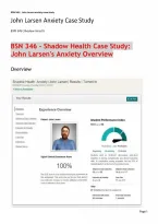 BSN 346 Shadow Health John Larsen Anxiety Case Study- Assessment Findings & Nursing Care Plan Review&period;pdf&NewLine;&NewLine;