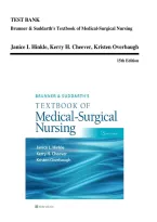 Brunner & Suddarth&rsquo;s Textbook of Medical-Surgical Nursing 15th Edition Hinkle Cheever &ndash; Updated 2025&sol;2026 Test Bank Exam Resource&NewLine;