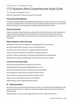 WGU C717 Business Ethics Complete Bundle &lpar;2026&ndash;2027&rpar;&colon; Study Guide&comma; Practice Questions&comma; Case Studies & Task 2 Exemplar
