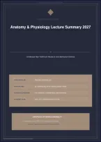 Test Bank for Anatomy and Physiology Summary - Graded A&plus; Solutions