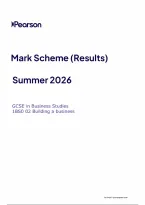 Edexcel GCSE Business Paper 2 Mark Scheme 2026