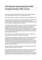 CCHI Spanish Interpreting Exam &vert; Practice Questions & Complete Solutions 2026&sol;2027