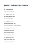 Core CCHI Certification Body Systems &vert; Study Guide & Exam Review 2026&sol;2027