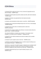 CCHI Ethics &vert; Practice Questions & Exam Review 2026&sol;2027