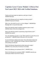 Captains Career Course Module 3 Post Test &vert; Verified Answers & Exam Review 2026&sol;2027