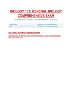 Biology 101 Final Exam Questions And Correct Answers &lpar;Verified Answers&rpar; 2026&sol;2027 Q&A &vert; Instant Download PDF