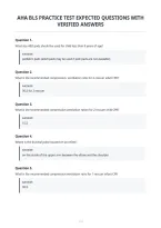 Aha Bls Practice Test Expected Questions With Verified Answers