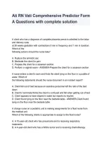 ATI RN VATI Comprehensive Predictor Form A &vert; Practice Questions & Complete Solutions 2026&sol;2027