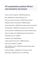 ATI RN Comprehensive Predictor Exit Exam &vert; Practice Questions & Answers 2026&sol;2027