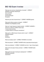 BIO 182 Exam 4 Review &vert; Study Guide & Practice Questions 2026&sol;2027