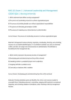 NSG 321 Exam 1 &vert; Advanced Leadership and Management &lpar;2026&rpar; Q&A &vert; Herzing University