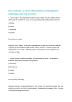 NSG 321 Exam 2 &vert; Advanced Leadership and Management &lpar;2026&rpar; Q&A &vert; Herzing University