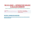 Bio 101 Exam 2 Prep&colon; Cell Membrane Structure and Function &vert; Metabolism Energy and Enzymes &vert; Cellular Respiration &vert; Photosynthesis Exam Questions With Accurate Answers 2026&sol;2027