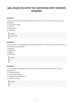 Aml Exam &lpar;Ce&rpar; Expected Questions With Verified Answers