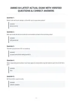 Ammo 64 Latest Actual Exam With Verified Questions & Correct Answers
