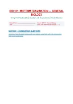 Biology 101 Midterm Exam 1 Questions And Correct Answers &lpar;Verified Answers&rpar; 2026&sol;2027 Q&A &vert; Instant Download PDF